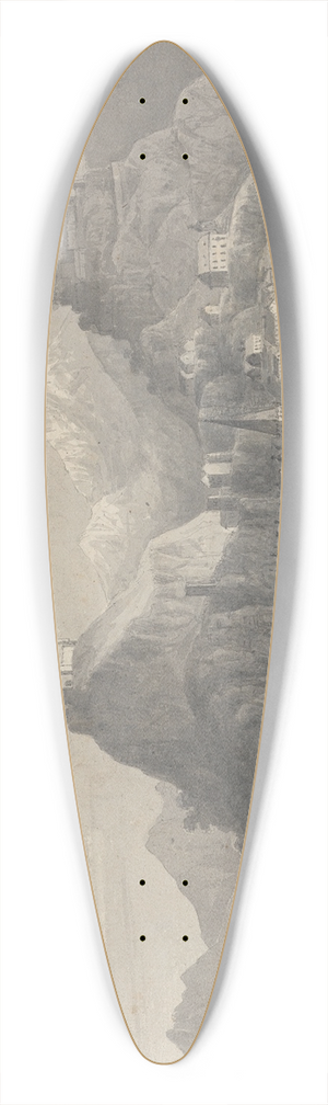 Isaac Weld - Sion (Switzerland) 39.3 inch art pintail longboard deck