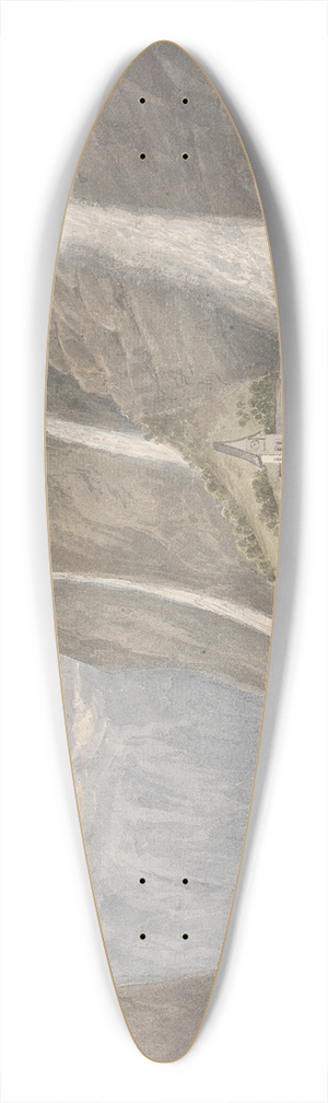 Isaac Weld - Staubbach, Lauterbrunnen (Switzerland) 39.3 inch art pintail longboard deck