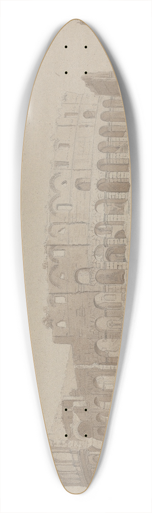 Isaac Weld - The Colosseum, Rome 39.3 inch art pintail longboard deck