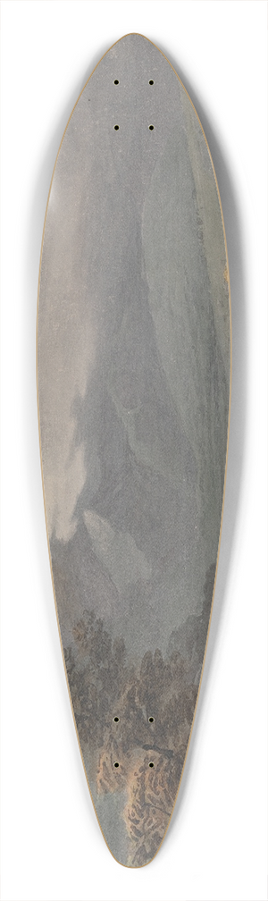 Isaac Weld - View on the Upper Lake (Ireland) 39.3 inch art pintail longboard deck