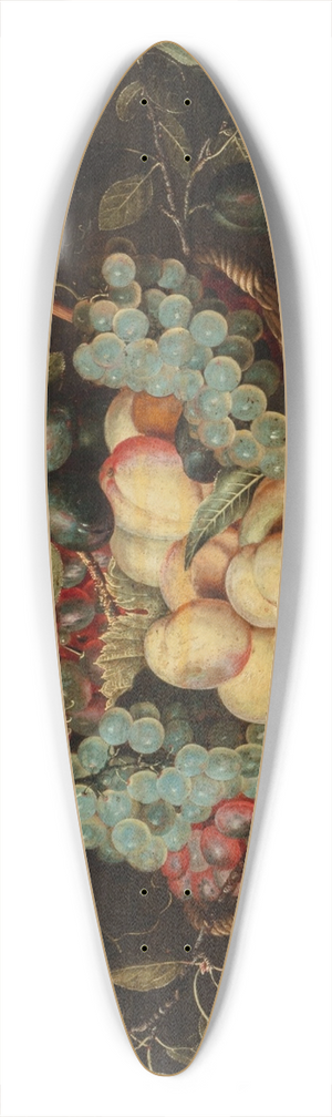 Isaak Soreau - Still life with grapes 39.3 inch art pintail longboard deck