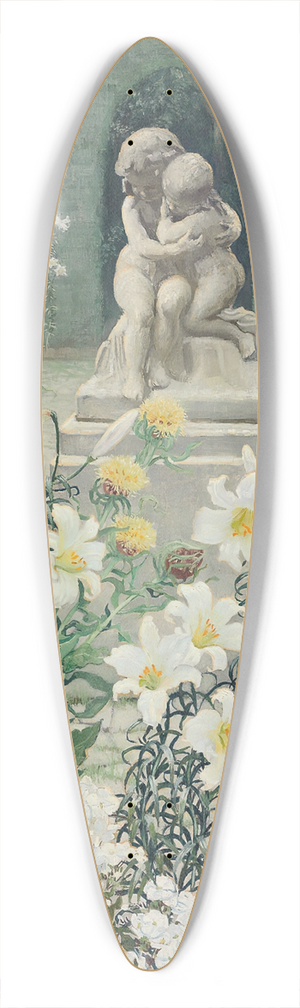 Isabel Codrington - The Lily Garden 39.3 inch art pintail longboard deck