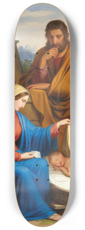 Josef Arnold the elder - The Holy Family 8.25 inch art skate deck