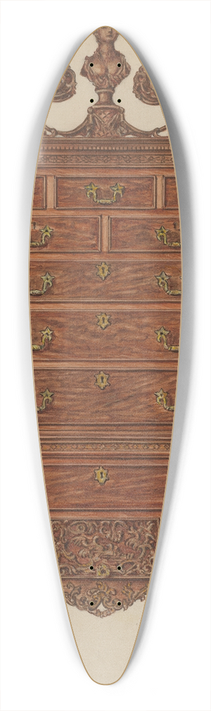 Isadore Goldberg - Highboy 39.3 inch art pintail longboard deck