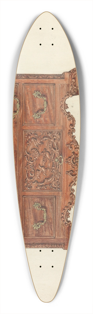 Isadore Goldberg - Lowboy 39.3 inch art pintail longboard deck