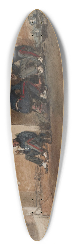 Isidore Pils - Auteuil 1870. 39.3 inch art pintail longboard deck