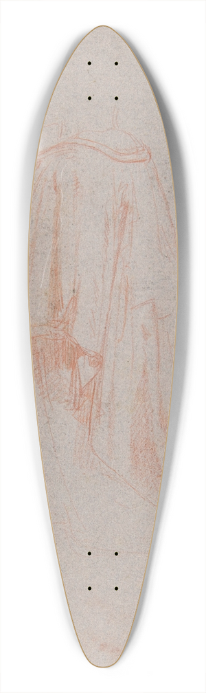 Isidore Pils - Drapery Study for a Bishop 39.3 inch art pintail longboard deck
