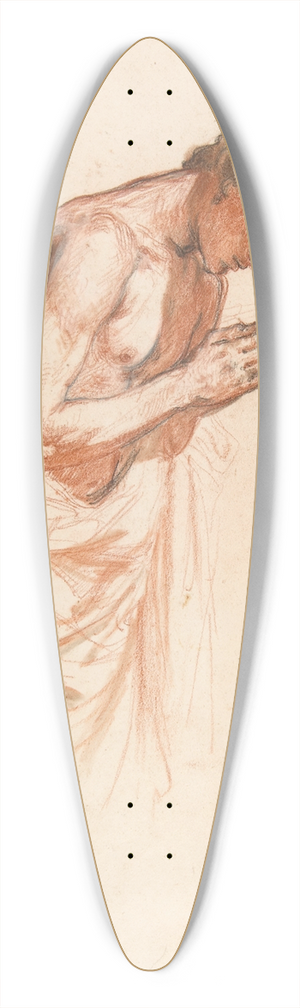 Isidore Pils - Study for Clovis 39.3 inch art pintail longboard deck