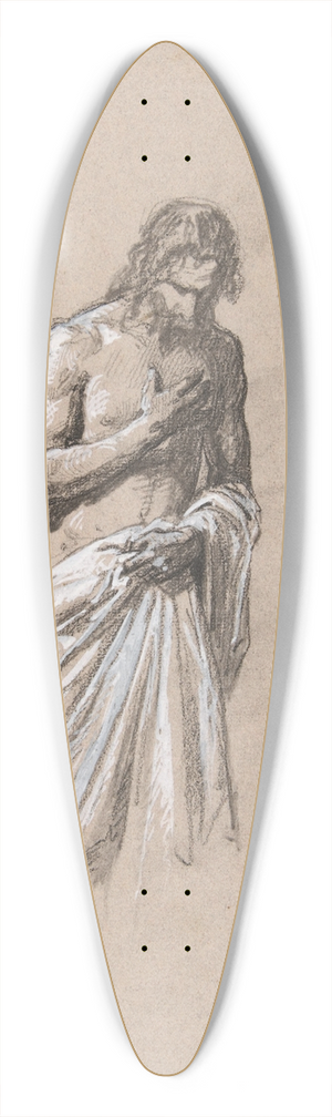 Isidore Pils - Study for Clovis 39.3 inch art pintail longboard deck