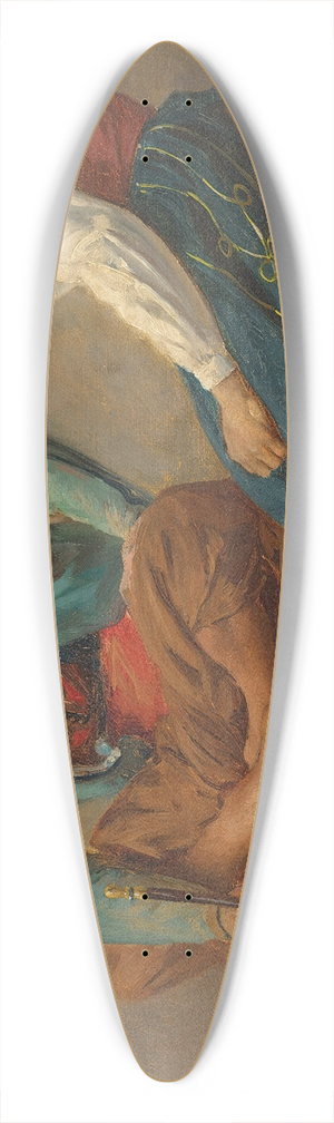 Isidore Pils - Two North Africans conversing 39.3 inch art pintail longboard deck