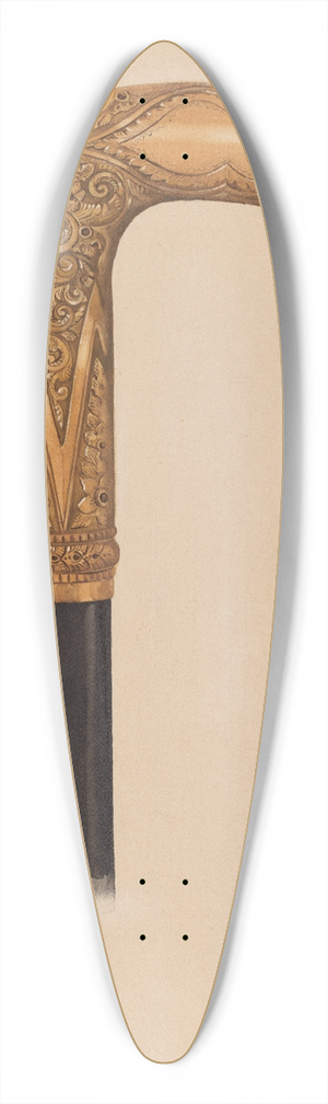 Isidore Steinberg - Cane Head 39.3 inch art pintail longboard deck