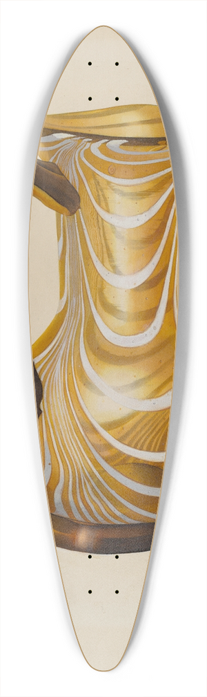 Isidore Steinberg - Pitcher 39.3 inch art pintail longboard deck