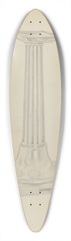 Isidore Steinberg - Silver Candle Stand 39.3 inch art pintail longboard deck