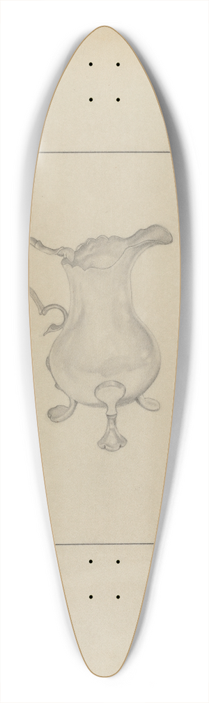 Isidore Steinberg - Silver Cream Pitcher 39.3 inch art pintail longboard deck