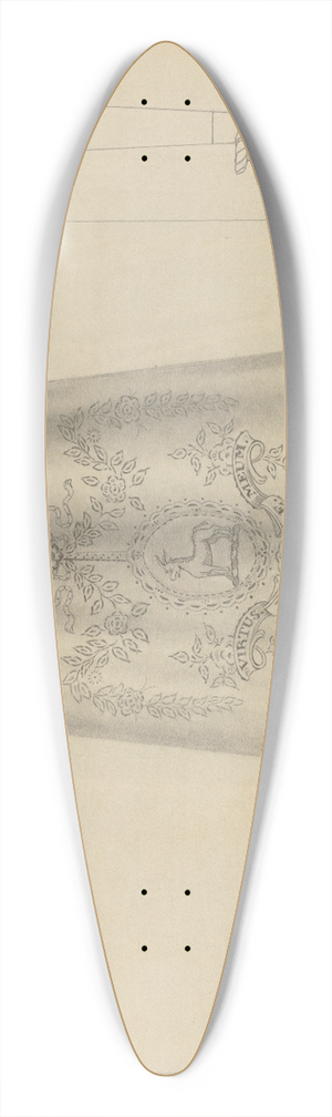 Isidore Steinberg - Silver Tankard 39.3 inch art pintail longboard deck