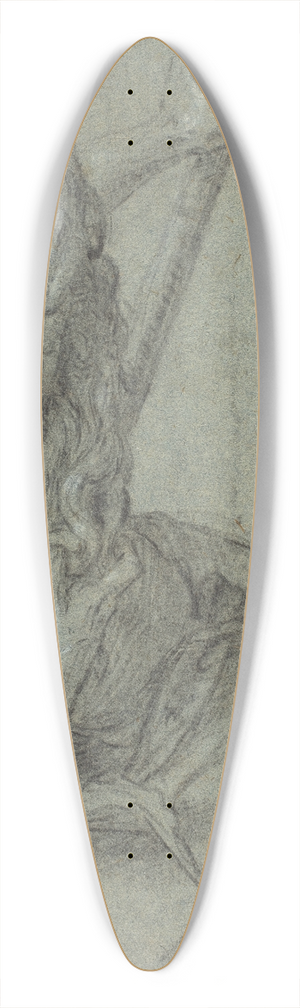 Italian 17th Century - River God 39.3 inch art pintail longboard deck
