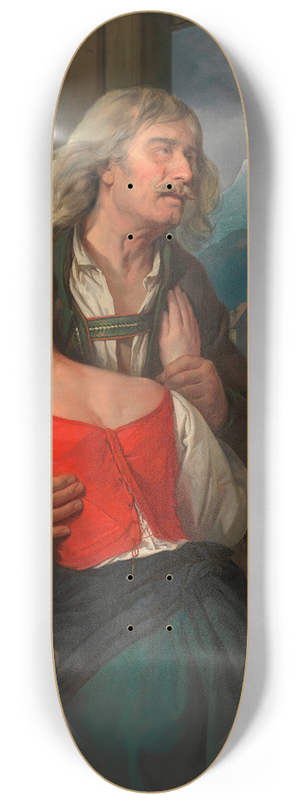 Josef Danhauser - Das Bekenntnis 8.25 inch art skate deck