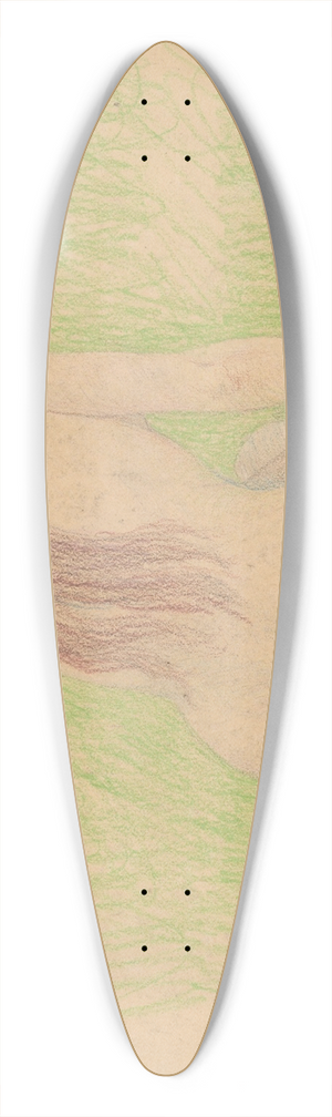 Ivan abota - Nude in a Meadow 39.3 inch art pintail longboard deck