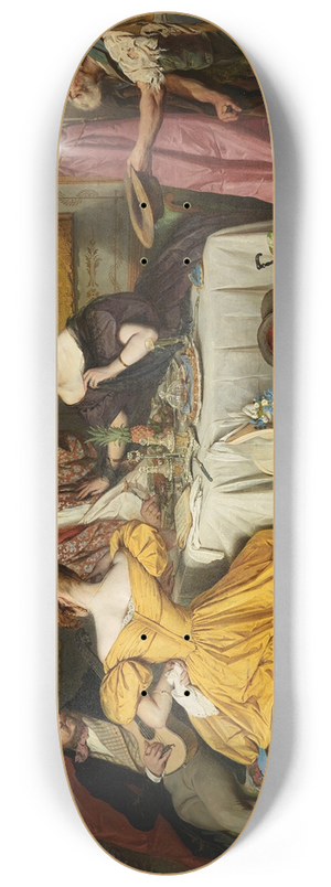 Josef Danhauser - Der reiche Prasser 8.25 inch art skate deck