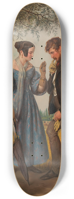 Josef Danhauser - Die Begegnung 8.25 inch art skate deck