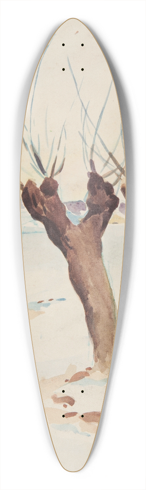 Ivan Ivanec - dwie wierzby 39.3 inch art pintail longboard deck