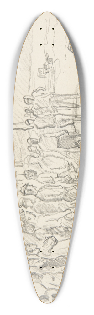 Ivan Ivanec - Robotnicy stojcy w kolejce po posiek 39.3 inch art pintail longboard deck