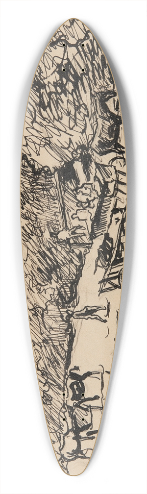 Ivan Ivanec - scena rodzajowa. 39.3 inch art pintail longboard deck