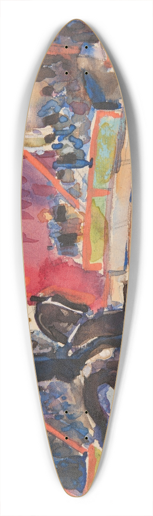 Ivan Ivanec - Scena z cyrku  jedziec na koniu 39.3 inch art pintail longboard deck