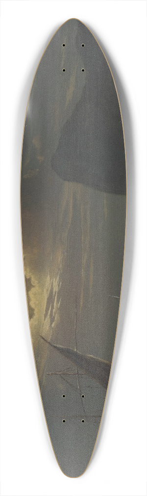 Ivan Konstantinovich Aivazovsky - Moonlight 39.3 inch art pintail longboard deck
