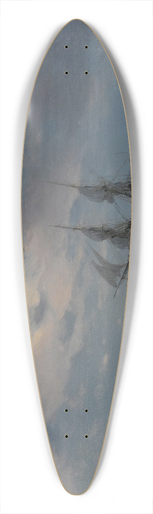 Ivan Konstantinovich Aivazovsky - The Brig Mercury In Moonlight 39.3 inch art pintail longboard deck