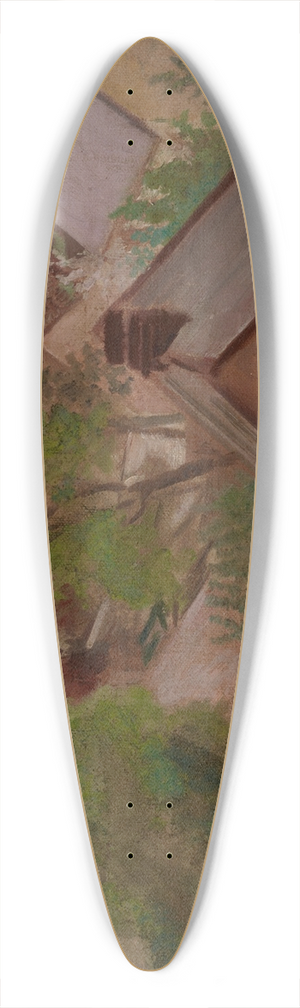 Jacek Malczewski - Country Landscape with a Road 39.3 inch art pintail longboard deck