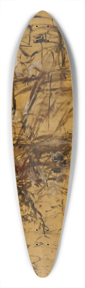 Jacek Malczewski - Ploughing (Sketch) 39.3 inch art pintail longboard deck