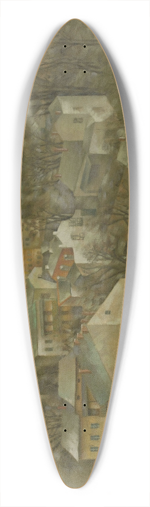 Jacek Mierzejewski - Wawel 39.3 inch art pintail longboard deck