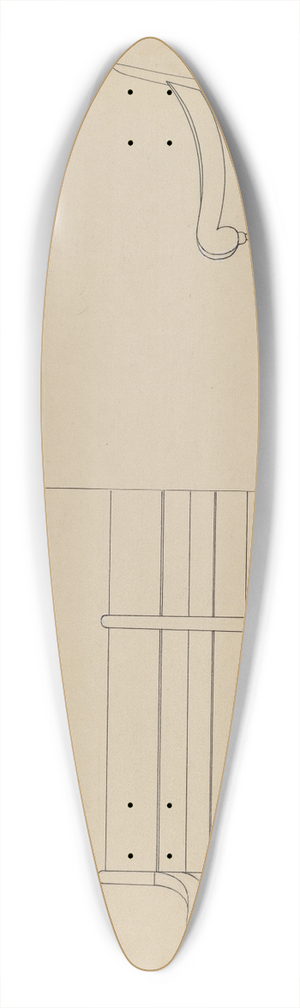 Jack Bochner - Settee 39.3 inch art pintail longboard deck