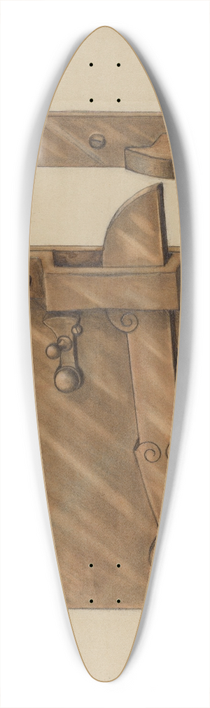 Jack Staloff - Bar Latch 39.3 inch art pintail longboard deck