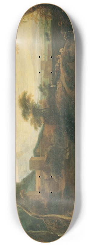 Josef Faistenberger - Landschaft mit weidenden Khen 8.25 inch art skate deck