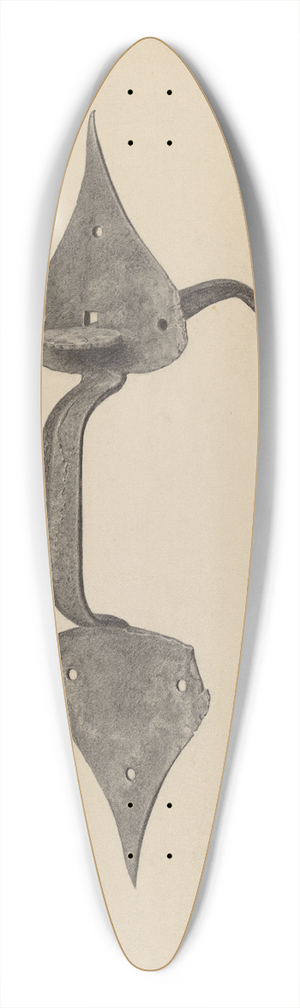 Jack Staloff - Door Handle with Thumb Press 39.3 inch art pintail longboard deck
