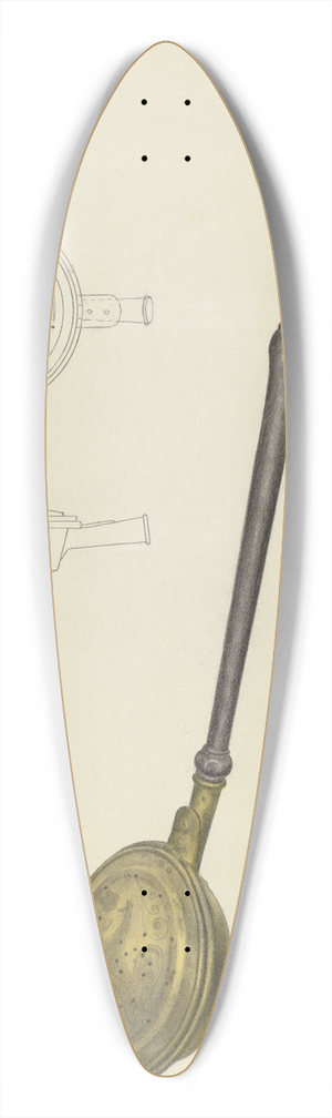Jack Staloff - Warming Pan 39.3 inch art pintail longboard deck
