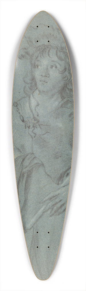 Jacob Adriaensz Backer - A Young Man with a Fur Hat Holding a Staff 39.3 inch art pintail longboard deck
