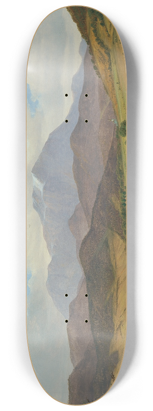Josef Feid - Landschaft mit Schneeberg 8.25 inch art skate deck