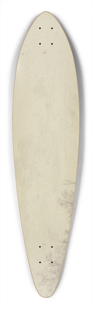 Jacob Cats - Winterlandschaft, auf dem Eis ein Schlitten 39.3 inch art pintail longboard deck