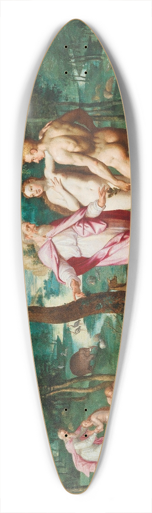 Jacob De Backer - The Earthly Paradise 39.3 inch art pintail longboard deck