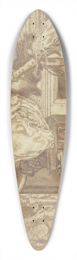 Jacob de Gheyn II - A kitchen still life 39.3 inch art pintail longboard deck