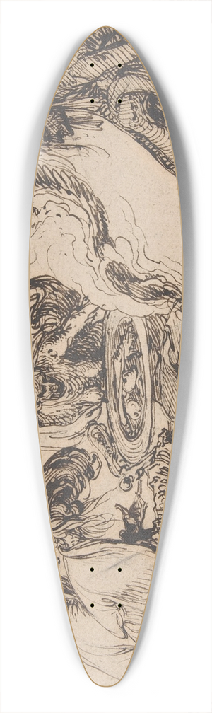 Jacob de Gheyn II - Witches Sabbath 39.3 inch art pintail longboard deck