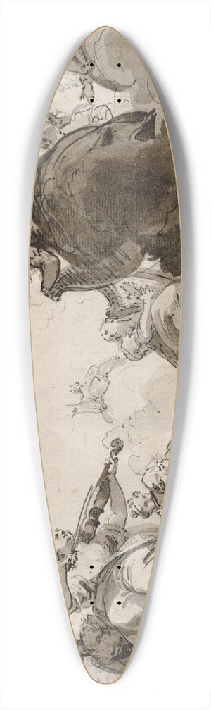 Jacob de Wit - Apollo and the Muses 39.3 inch art pintail longboard deck