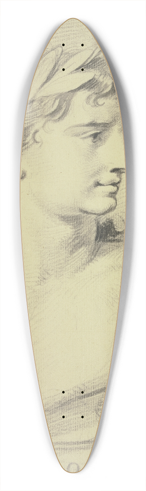 Jacob de Wit - Bust of Apollo 39.3 inch art pintail longboard deck