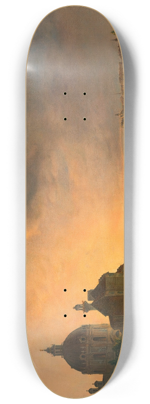 Josef Ginovszky - Das Glacis vor der Karlskirche 8.25 inch art skate deck