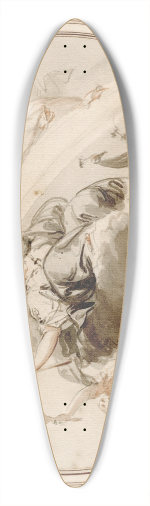 Jacob de Wit - Design for a ceiling decoration, figuring Juno 39.3 inch art pintail longboard deck