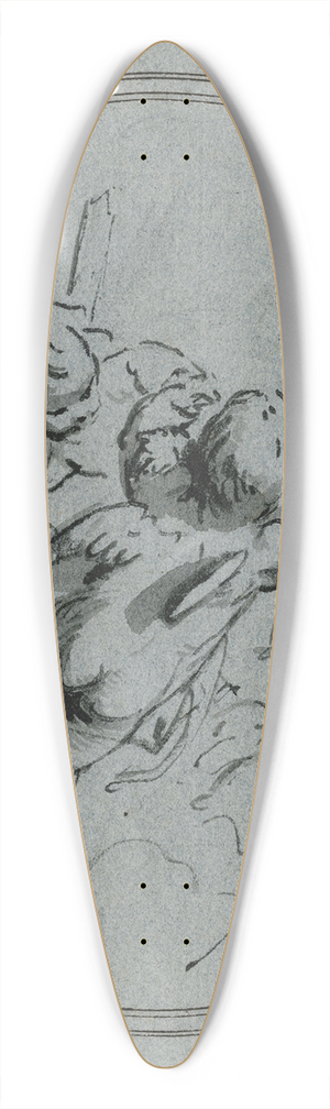 Jacob de Wit - Putti met de attributen van de rechtvaardigheid 39.3 inch art pintail longboard deck