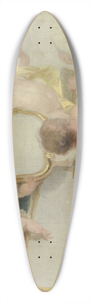 Jacob de Wit - Putti with Mirrors 39.3 inch art pintail longboard deck